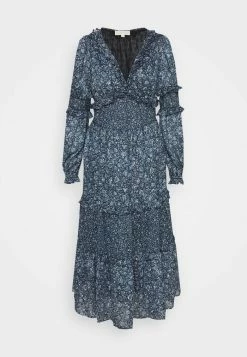 MICHAEL Michael Kors MAXI DRESS WITH MINI RUFFLES - Maxi Dress - Chambray -MICHAEL Michael Kors shop e4e5a9061e174e789ebc332da5c466b4