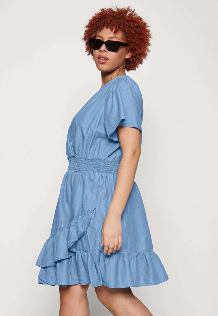 MICHAEL Michael Kors WRAP DRESS - Day Dress - Light Cadet Wash 6 MICHAEL Michael Kors WRAP DRESS - Day Dress - Light Cadet Wash - Image 4