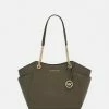 MICHAEL Michael Kors JET TRAVEL CHAIN TOTE - Handbag - Olive -MICHAEL Michael Kors shop e5cf362fd491431ea4fba9224aa00f81