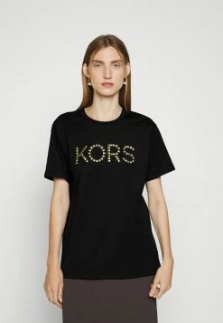 MICHAEL Michael Kors STUDDED KORS TEE - Top - Black