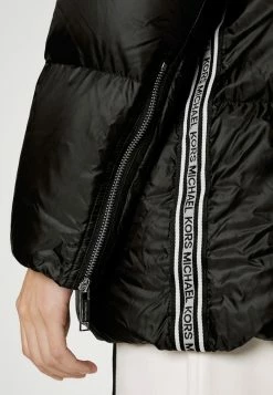 MICHAEL Michael Kors MK LOGO TAPE PUFFER - Down Coat - Black -MICHAEL Michael Kors shop e7a232372e7f4141980365304fa4383a