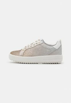 MICHAEL Michael Kors EMMETT LACE UP - Trainers - Silver/gold -MICHAEL Michael Kors shop e7c43c44285249f1a49b14288bb0904b