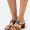 MICHAEL Michael Kors SUMMER MID - Heeled Mules - Brown/multi-coloured 1 MICHAEL Michael Kors SUMMER MID - Heeled Mules - Brown/multi-coloured -MICHAEL Michael Kors shop e86639e0b5a54d148bd2ea880a92a4ad