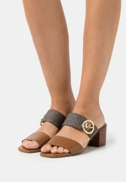 MICHAEL Michael Kors SUMMER MID - Heeled Mules - Brown/multi-coloured