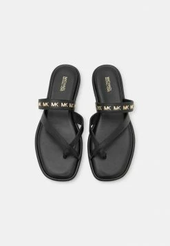 MICHAEL Michael Kors ALBA THONG SLIDE - T-bar Sandals - Black -MICHAEL Michael Kors shop e9ffe783cd9a41b6a5ff41140ac9ad29