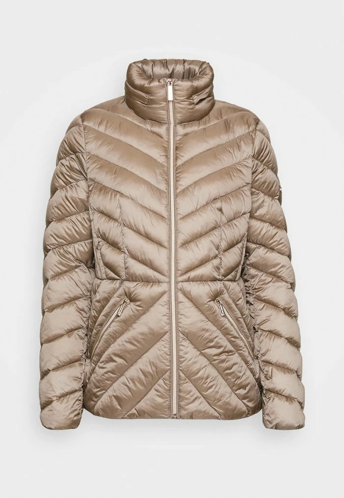 MICHAEL Michael Kors CHEVRON QUILTED PACKABLE - Light Jacket - Taupe 8 MICHAEL Michael Kors CHEVRON QUILTED PACKABLE - Light Jacket - Taupe - Image 6