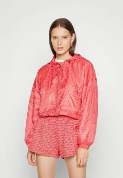 MICHAEL Michael Kors LOGO CROP - Bomber Jacket - Sangria