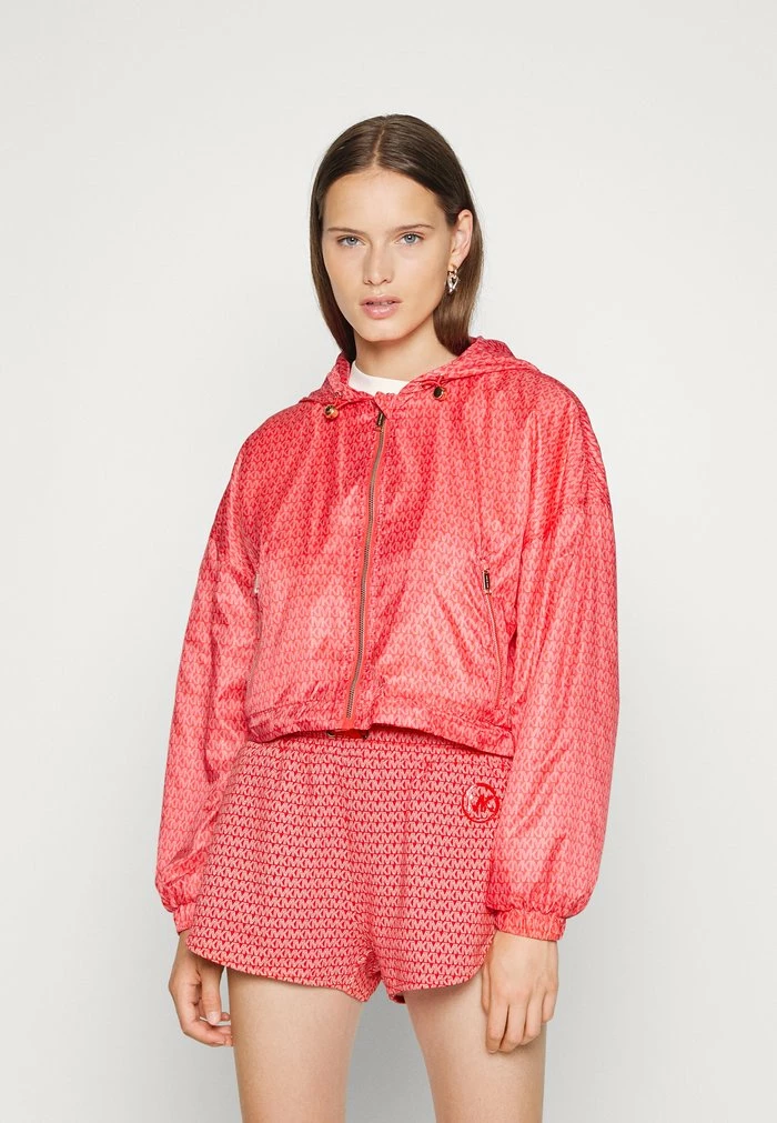 MICHAEL Michael Kors LOGO CROP - Bomber Jacket - Sangria 3 MICHAEL Michael Kors LOGO CROP - Bomber Jacket - Sangria