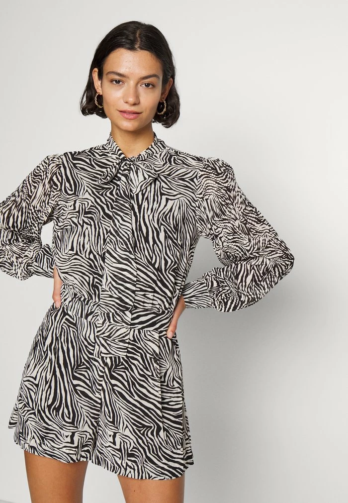 MICHAEL Michael Kors TEX BOW TIE ROMPER - Jumpsuit - Bone 6 MICHAEL Michael Kors TEX BOW TIE ROMPER - Jumpsuit - Bone - Image 4