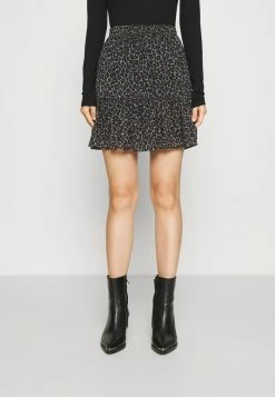 MICHAEL Michael Kors CHEETAH MINI SKIRT - Mini Skirt - Malachitegry