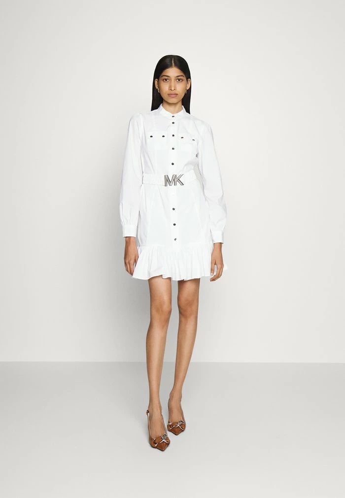 MICHAEL Michael Kors UTILITY DRESS - Day Dress - White 4 MICHAEL Michael Kors UTILITY DRESS - Day Dress - White - Image 2