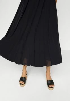 MICHAEL Michael Kors PLEATED CHAIN MIDI DRESS - Day Dress - Black -MICHAEL Michael Kors shop ee0a334007814ba389ef144d364338d9