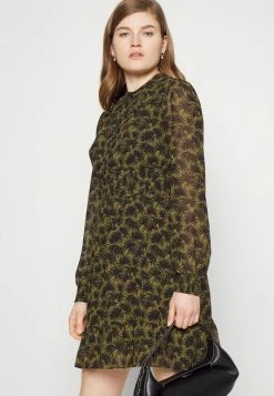 MICHAEL Michael Kors PALMETTO SMOCK DRESS - Day Dress - Smoky Olive -MICHAEL Michael Kors shop ee443d56897c43ee887ad889d0e0de49