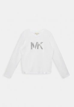 MICHAEL Michael Kors LONG SLEEVE TEE - Long Sleeved Top - White
