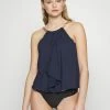 MICHAEL Michael Kors CHAIN HALTER HIGH NECK TANKINI - Bikini Top - Navy -MICHAEL Michael Kors shop eff0a6c3548b4a36b0ad9300c39371d9