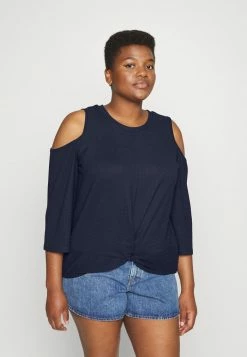 MICHAEL Michael Kors SOLID COLD SHLDR TOP - Blouse - Midnight Bue