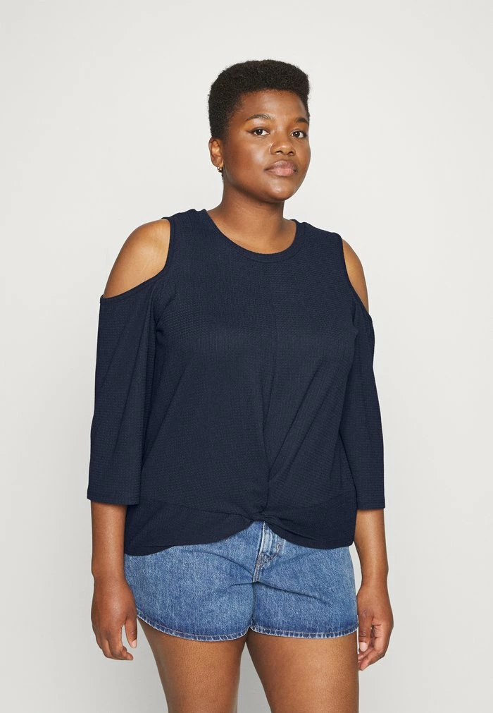 MICHAEL Michael Kors SOLID COLD SHLDR TOP - Blouse - Midnight Bue 3 MICHAEL Michael Kors SOLID COLD SHLDR TOP - Blouse - Midnight Bue