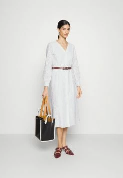 MICHAEL Michael Kors PALM EYELET KATE DRESS - Shirt Dress - White -MICHAEL Michael Kors shop f0b9ce31dc404e51bab762fe02f10bee