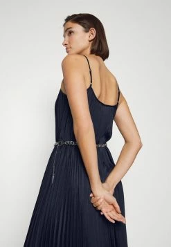 MICHAEL Michael Kors PLEATED SLIP MIDI DRESS - Cocktail Dress / Party Dress - Midnightblue -MICHAEL Michael Kors shop f0d670862d8b42a58dc960fb941f816c