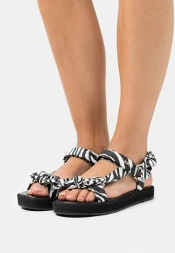 MICHAEL Michael Kors PHOEBE - Sandals - Black/white
