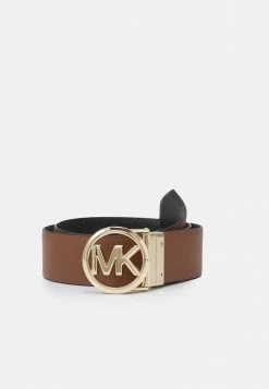 MICHAEL Michael Kors REVERSIBLE BELT - Belt - Black/luggage/gold-coloured -MICHAEL Michael Kors shop f20d6d1fcc3344c8b896faaf25000bd0