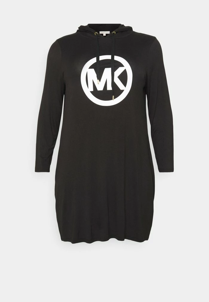 MICHAEL Michael Kors CIRCLE HOODIE DRESS - Day Dress - Black 6 MICHAEL Michael Kors CIRCLE HOODIE DRESS - Day Dress - Black - Image 4