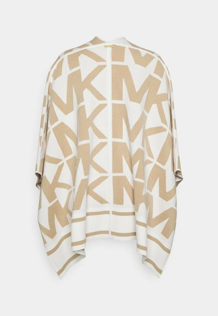 MICHAEL Michael Kors LOGO PONCHO - Cape - White/khaki 4 MICHAEL Michael Kors LOGO PONCHO - Cape - White/khaki - Image 2