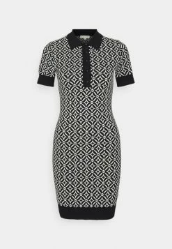 MICHAEL Michael Kors ECO LOGO TIE - Day Dress - Black/bone 12 MICHAEL Michael Kors ECO LOGO TIE - Day Dress - Black/bone -MICHAEL Michael Kors shop f322390fa45444e9892fb01fa9fb3482