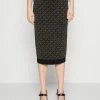 MICHAEL Michael Kors PENCIL SKIRT - Pencil Skirt - Black/gold