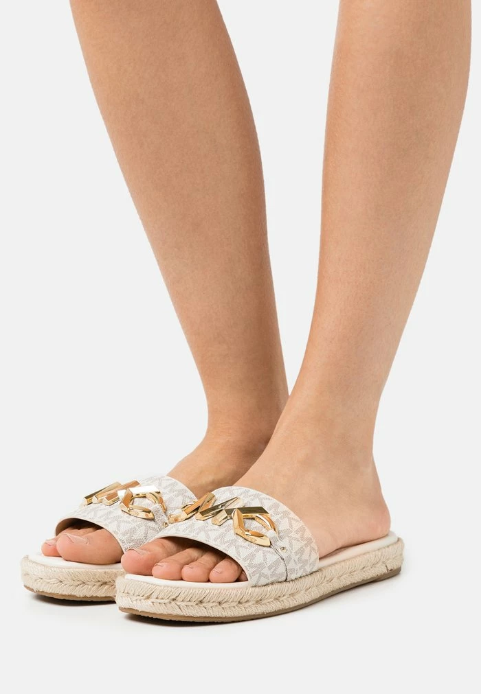 MICHAEL Michael Kors IZZY SLIDE - Mules - Vanilla/multi-coloured 3 MICHAEL Michael Kors IZZY SLIDE - Mules - Vanilla/multi-coloured