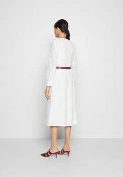 MICHAEL Michael Kors PALM EYELET KATE DRESS - Shirt Dress - White -MICHAEL Michael Kors shop f5ca3dc553ab4df1a811ad2fde757f09