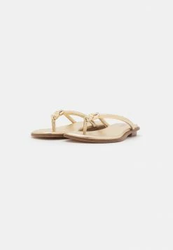 MICHAEL Michael Kors ANNIE THONG - T-bar Sandals - Pale Gold -MICHAEL Michael Kors shop f89561fb50014d1d94a8bd9eeb70c965