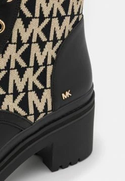 MICHAEL Michael Kors BREA - Lace-up Ankle Boots - Black/gold -MICHAEL Michael Kors shop f8d4685d9dee42df988893c8987b1e5a