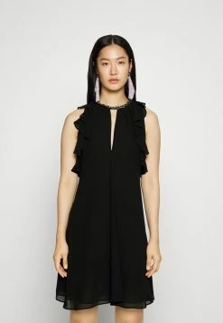 MICHAEL Michael Kors CHAIN FLOUNCE - Cocktail Dress / Party Dress - Black