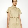 MICHAEL Michael Kors CHAIN BELT SHIRT DRESS - Day Dress - Khaki -MICHAEL Michael Kors shop f9fae83fbd314af3ad42d0c3023699ba