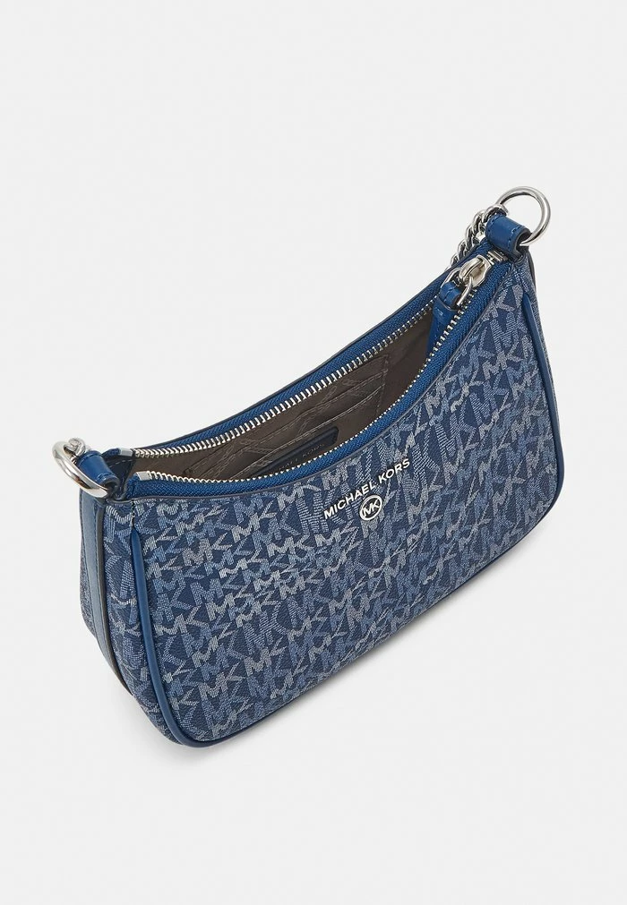 MICHAEL Michael Kors JET CHARM CHAIN POUCHETTE - Handbag - Blue 5 MICHAEL Michael Kors JET CHARM CHAIN POUCHETTE - Handbag - Blue - Image 3