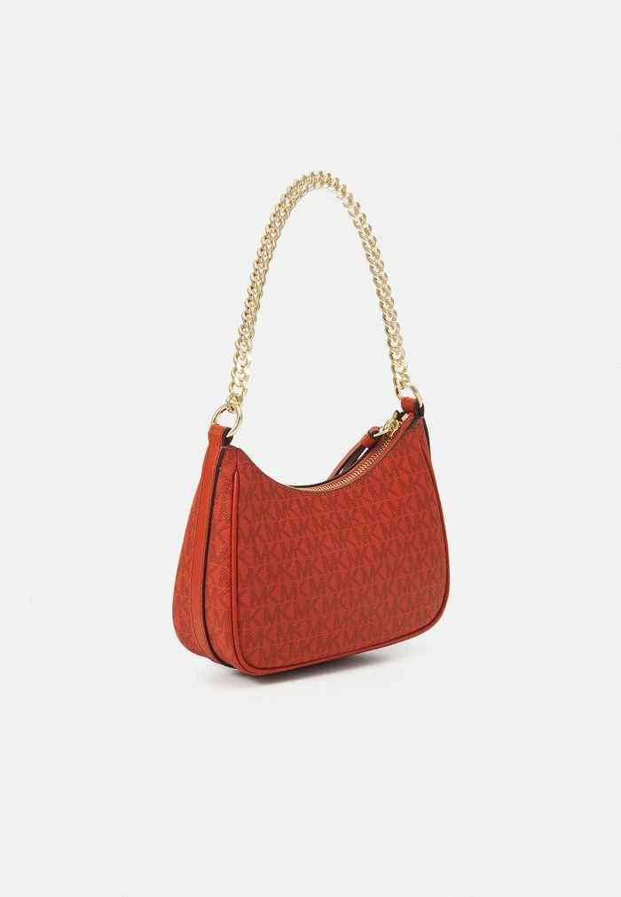 MICHAEL Michael Kors JET CHARM CHAIN POUCHETTE - Handbag - Deep Orange 4 MICHAEL Michael Kors JET CHARM CHAIN POUCHETTE - Handbag - Deep Orange - Image 2