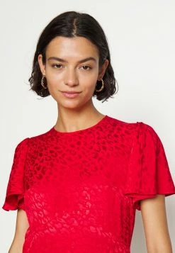 MICHAEL Michael Kors MIDI DRESS - Day Dress - Crimson -MICHAEL Michael Kors shop fb489653436e40eca4a397b4aeed2ab9