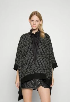 MICHAEL Michael Kors MEGA OPEN PONCHO - Cape - Black/bone