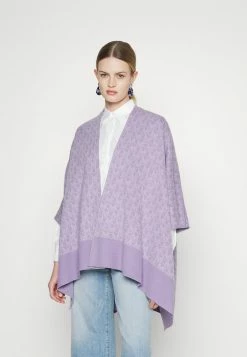 MICHAEL Michael Kors BOLD INTARSIA PONCHO - Cape - Lavender Mist