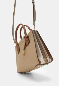 MICHAEL Michael Kors MERCER ACORDION MESSENGER - Handbag - Camel Multi -MICHAEL Michael Kors shop ffbc072d1a9045e4a1cefcc2fa9337b8